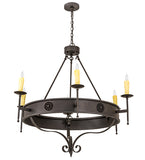 48"W Lorenzo 6 Lt Chandelier