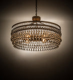 35"W Corsica Contemporary Glam Chandelier