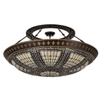 45"W Fleur-de-lis Flushmount