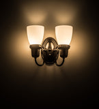 10"W Revival Goblet 2 Lt Wall Sconce