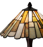 17"H Jadestone Delta  Tiffany Arts & Crafts Table Lamp