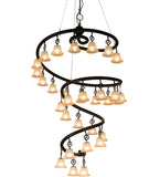 60"W Zikloi 30 Lt Chandelier