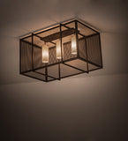 32"L Kitzi Golpe Oblong Industrial Flushmount