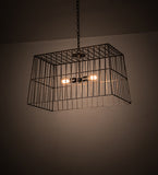 32"L Quadrato Golpe Industrial Pendant