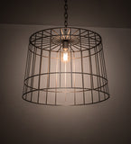 23"W Cilindro Golpe Industrial Pendant