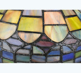 8"W Tiffany Candice Gothic Stained Glass Mini Pendant