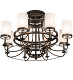 46"W Saxony 8 Lt Contemporary Chandelier