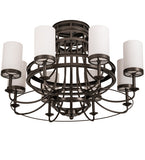 46"W Saxony 8 Lt Contemporary Chandelier