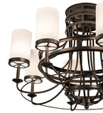 46"W Saxony 8 Lt Contemporary Chandelier