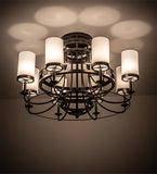 46"W Saxony 8 Lt Contemporary Chandelier