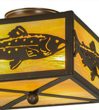 10"Sq Trout Flushmount