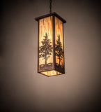 10"Sq Lodge Tamarack Pendant
