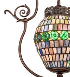 17"W Tiffany Belted Turtleback Pendant