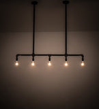 48"W Alva Conduttura Industrial Island Pendant