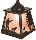 8"Sq Quail Hunter W/Dog Pendant