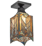 5.5"W Cottage Mission Flushmount