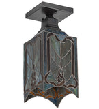 5.5"W Cottage Mission Flushmount