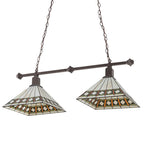38"L Diamond Band Mission 2 Lt Island Pendant