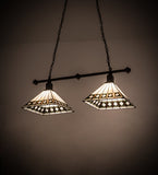 38"L Diamond Band Mission 2 Lt Island Pendant