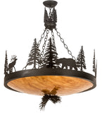 30"W Wildlife at Dusk Pendant