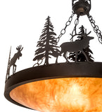 30"W Wildlife at Dusk Pendant