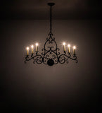 36"L Meredith Oblong Victorian Chandelier