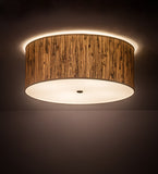 26"W Cilindro Textrene Contemporary Flushmount