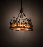 30"L Quail Hunter W/Dog Oblong Pendant