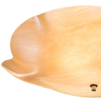 20"W Metro Fusion Organic Slumped Glass Flushmount