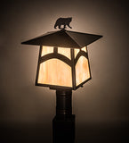 12"Sq Seneca Hill Top W/ Bear Post Mount