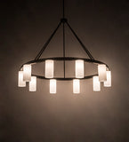 72"W Loxley Needham 10 Lt Modern Chandelier