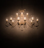 62"L Windsor 14 Lt  Victorian Oblong Chandelier