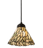 8"W Willow Jadestone Mini Pendant