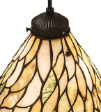 8"W Willow Jadestone Mini Pendant