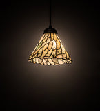 8"W Willow Jadestone Mini Pendant