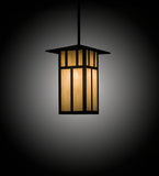 17"Sq Seneca Double Bar Mission Outdoor Pendant