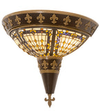 18"W Fleur-de-lis Wall Sconce