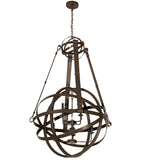 36"W Gimbal Grinado Chandelier