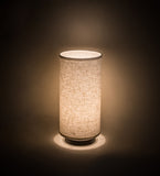 8"W Cilindro Textrene Fixed Mount Modern Table Lamp