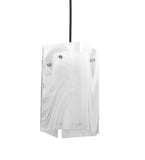 5"Sq Metro Blanco Swirl Quadrato Mini Pendant