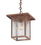 9"Sq Hyde Park Spider Web Outdoor Pendant