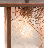9"Sq Hyde Park Spider Web Outdoor Pendant