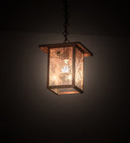 9"Sq Hyde Park Spider Web Outdoor Pendant