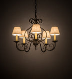 24"W Jenna 5 Lt Victorian Chandelier
