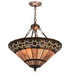 20"W Ilona Tiffany Inverted Pendant