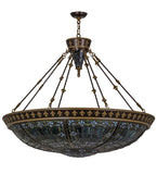 45"W Fleur-de-lis Tiffany Gothic Inverted Pendant