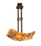 26"W Metro Fusion Urban Camo Crinkle Contemporary Inverted Pendant