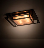 24"Sq Quezon Arts & Crafts Flushmount