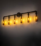 48"W PipeDream Bottle Industrial Wall Sconce