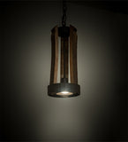 7.5"W Barrel Stave Rustic Pendant